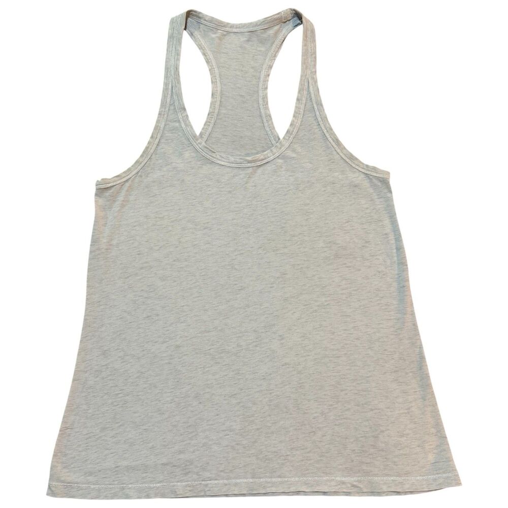 Lululemon Athletica Cool Racerback Workout Athletic Tank Top Heather Gray Size 8